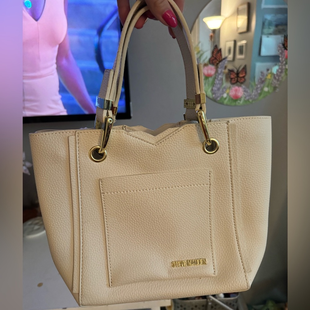 Steve Madden Cream Purse
